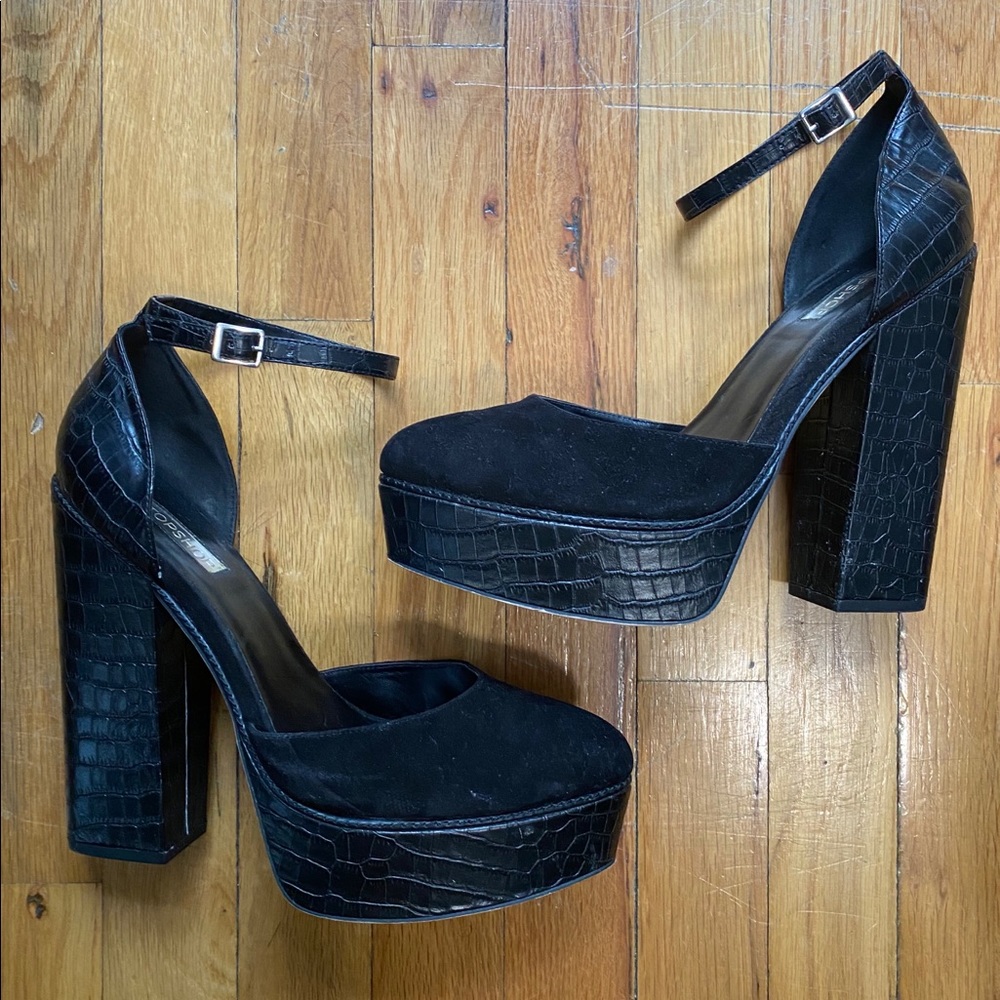 TOPSHOP Black Platform Shoes